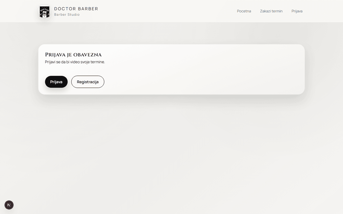 Moji termini i klijentski portal